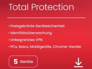 McAfee Total Protection 2024 | 5 Gerät | 24 Monate